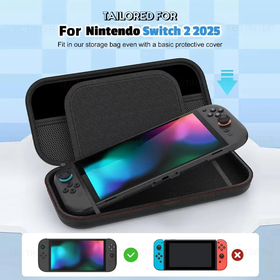 Travel Carrying Case For NS Switch 2 Console EVA Hard Shell 