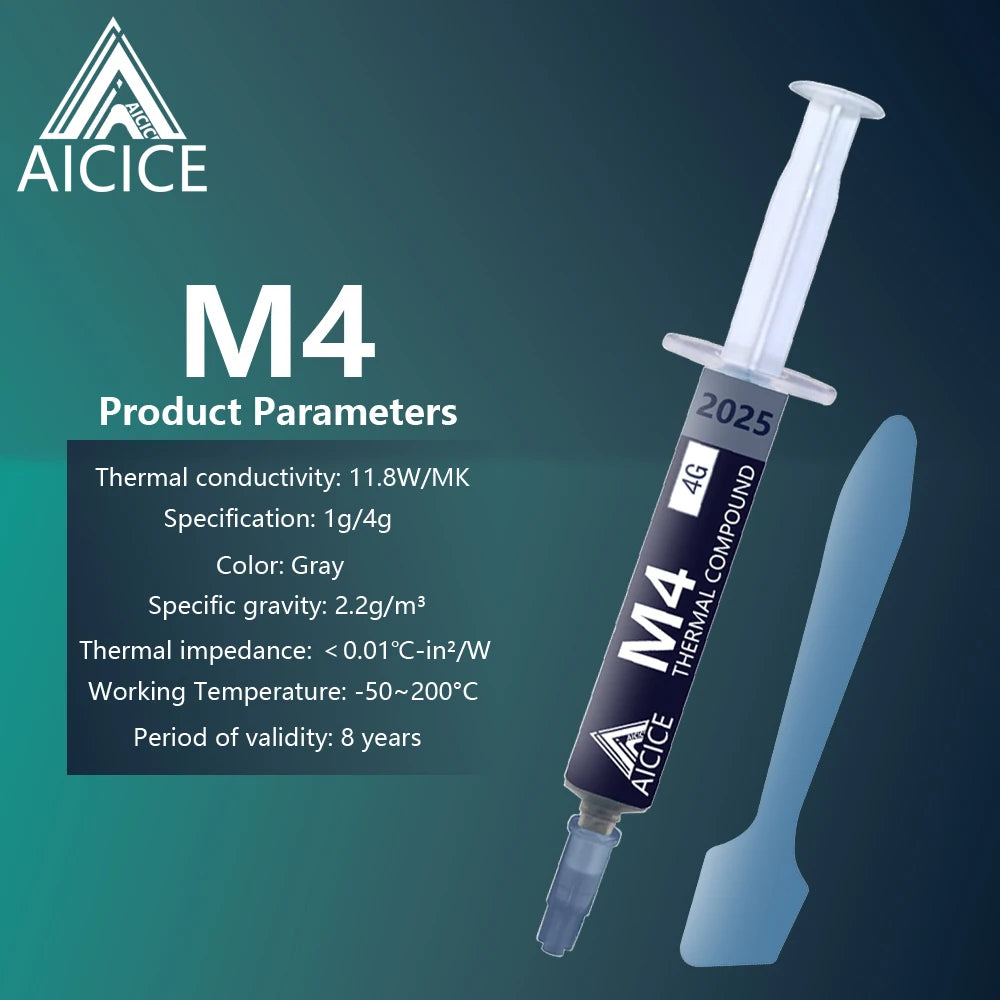M4 Thermal Paste Processor 4g 11.8W/M-k For CPU GPU Printer 