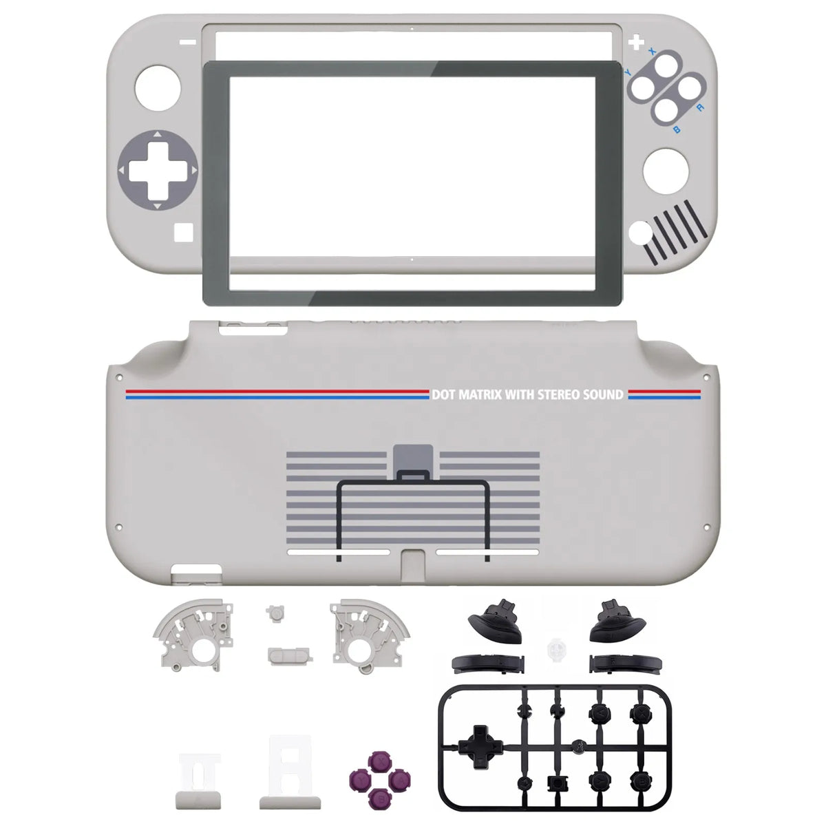 eXtremeRate Replacement Shell Handheld Controller Housing Protector with Screen for Nintendo Switch Lite - Classic & Patterned