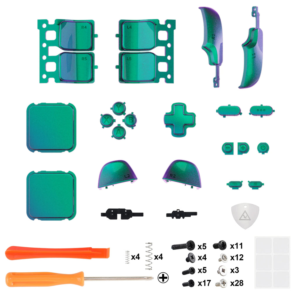 eXtremeRate Replacement Full Set Buttons for Steam Deck LCD (Controller NOT included) - Glossy & Single Series