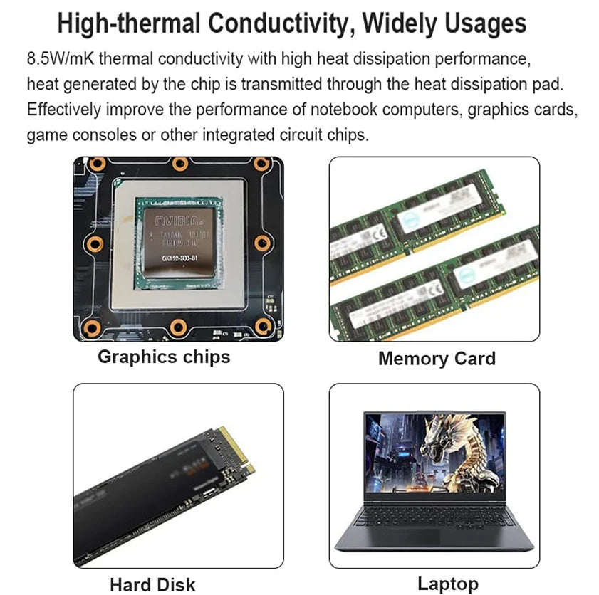 100% Honeywell- PTM7950 0.25mm Thermal Pad 8.5 W/mk Phase Ch