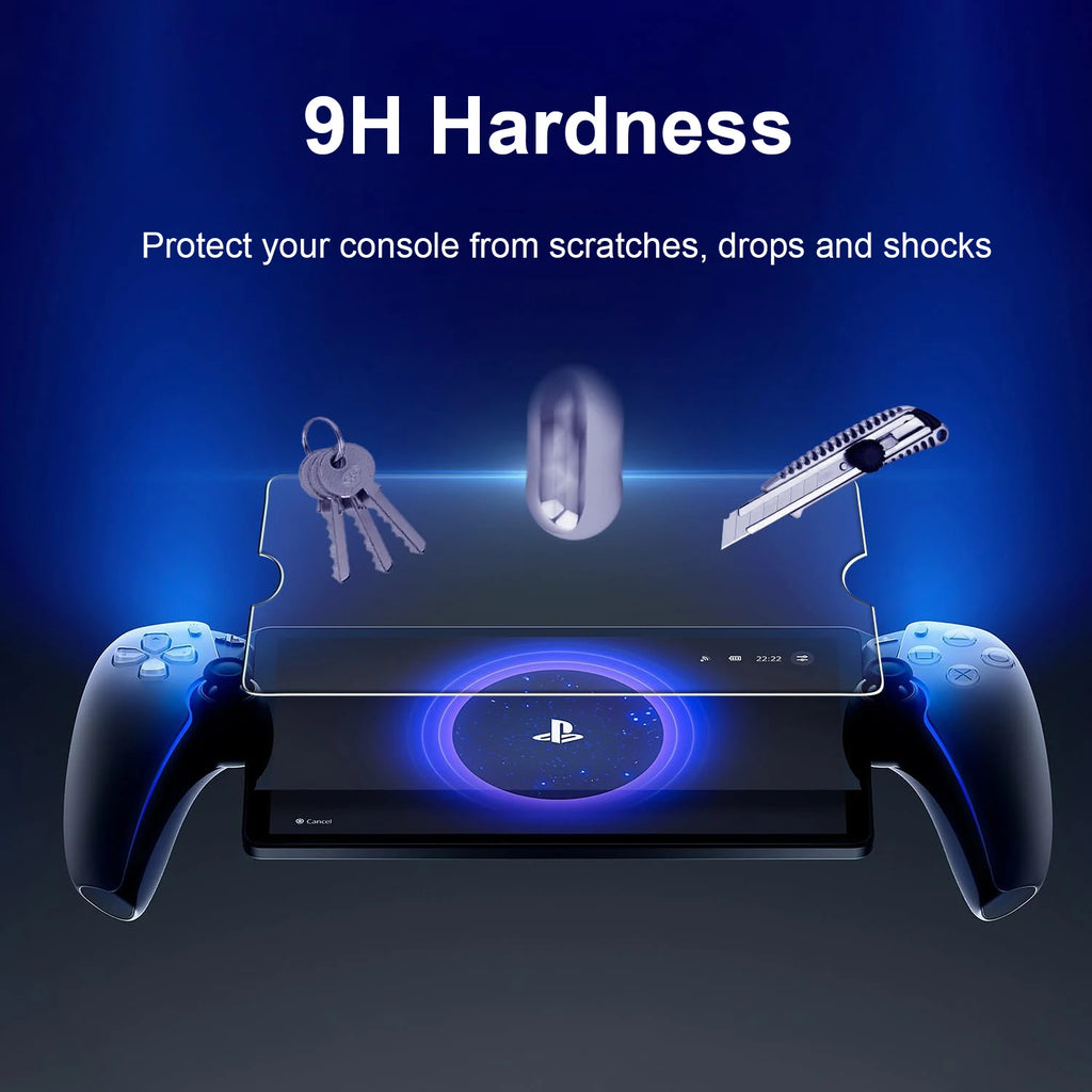 2pack 9H Tempered Glass for PlayStation Portal Anti-Fingerpr