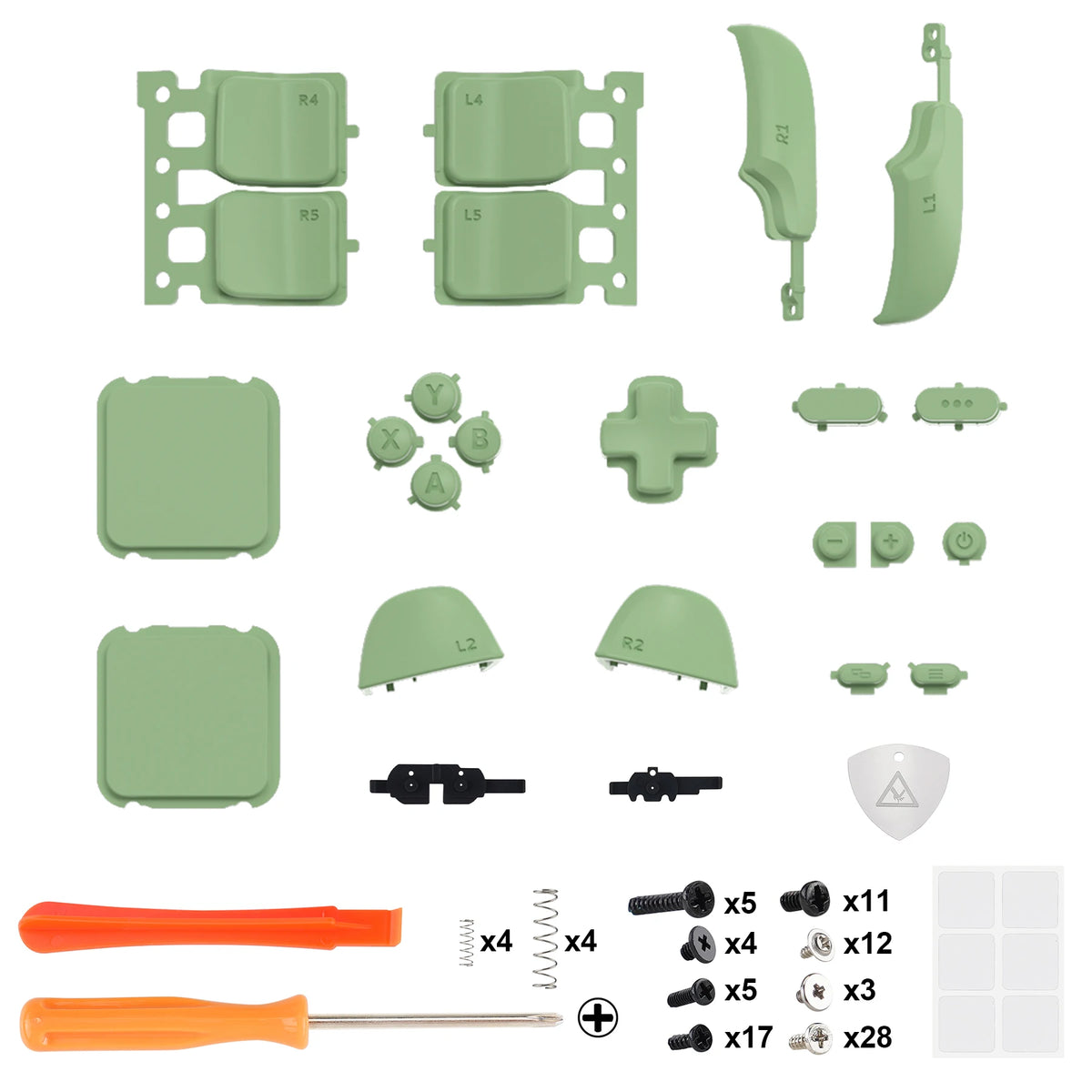 eXtremeRate Replacement Full Set Buttons for Steam Deck LCD (Controller NOT included) - Glossy & Single Series