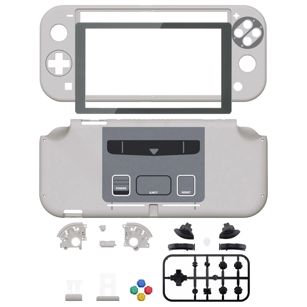 eXtremeRate Replacement Shell Handheld Controller Housing Protector with Screen for Nintendo Switch Lite - Classic & Patterned