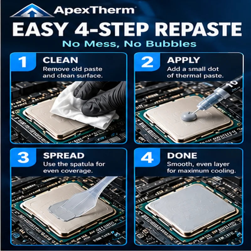 ApexTherm 10W 4g Thermal Paste CPU Processor Thermal Conduct