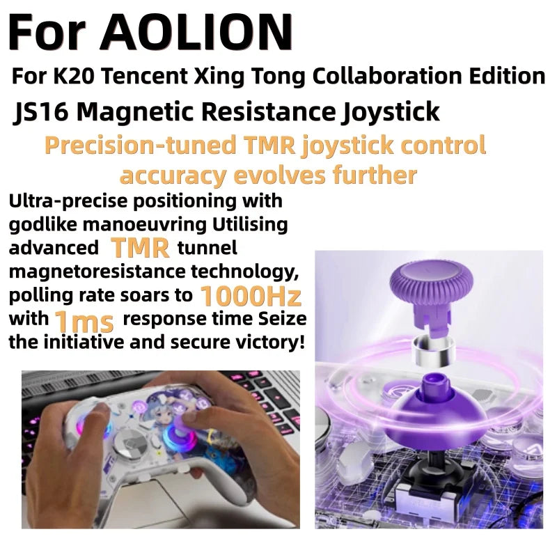 2PCS TMR Electromagnetic Joystick For Chicken G8 Controller 