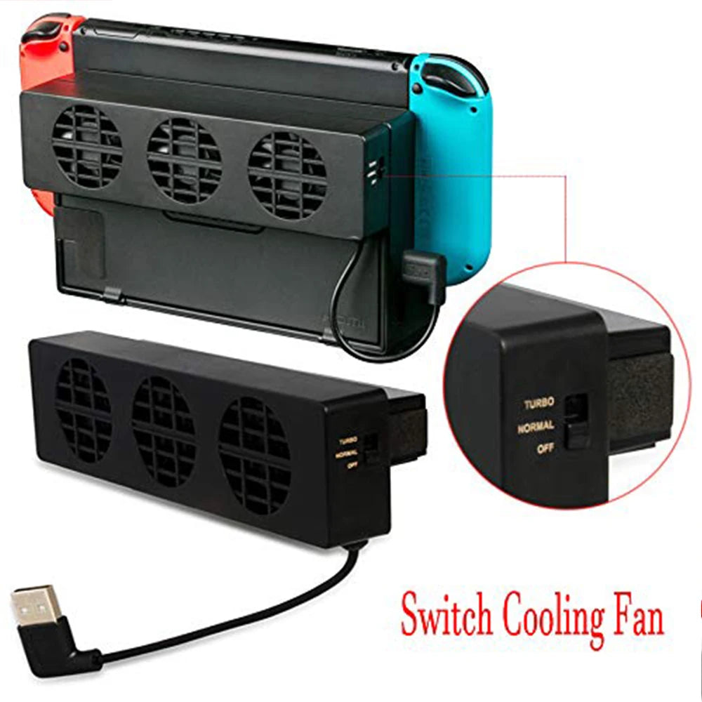 Cooling Fan for Nintendo Switch NS Original Stand Game Conso