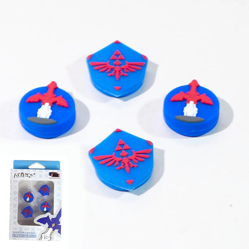 Thumb Stick Grip Cap Soft Joystick Cover For Game Skyward Sword Monster Hunter RISE Switch Oled NS Lite Joy-con Thumbstick Case