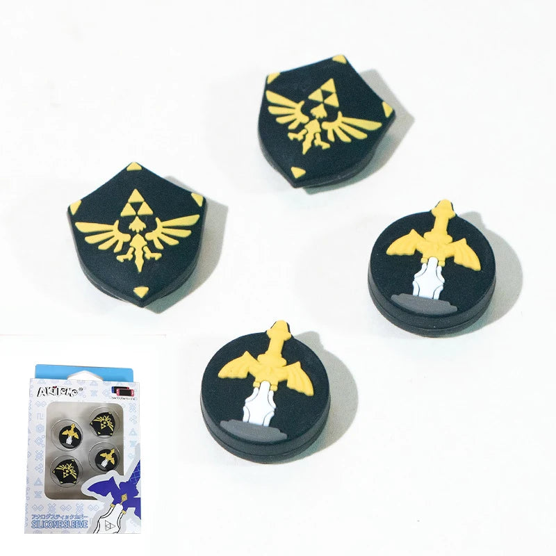 Thumb Stick Grip Cap Soft Joystick Cover For Game Skyward Sword Monster Hunter RISE Switch Oled NS Lite Joy-con Thumbstick Case