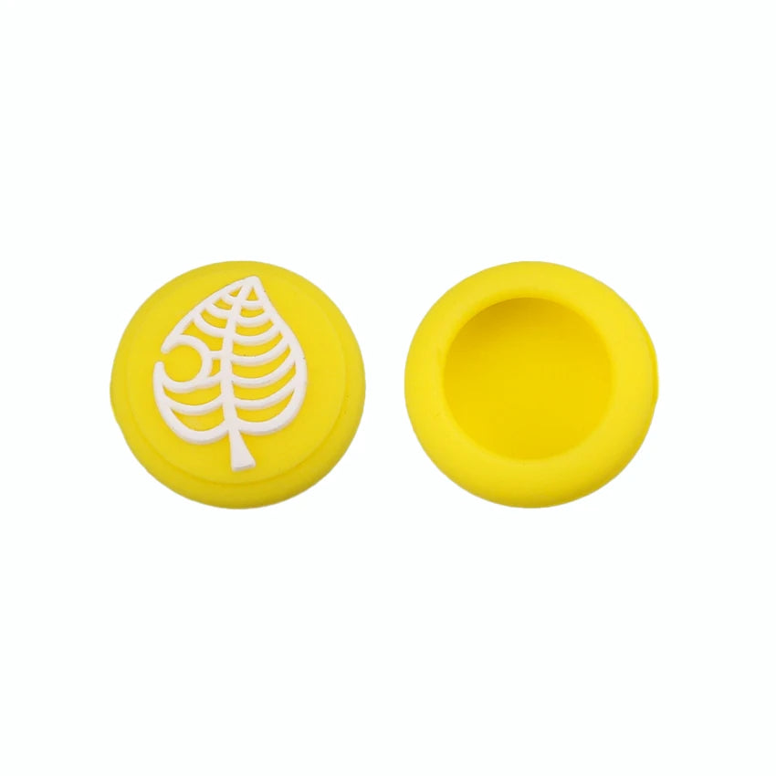Animal Crossing Blue Leaf Thumb Stick Grip Cap Joystick Cover For Nintend Switch Lite Joy-Con Controller Gamepad Thumbstick Case