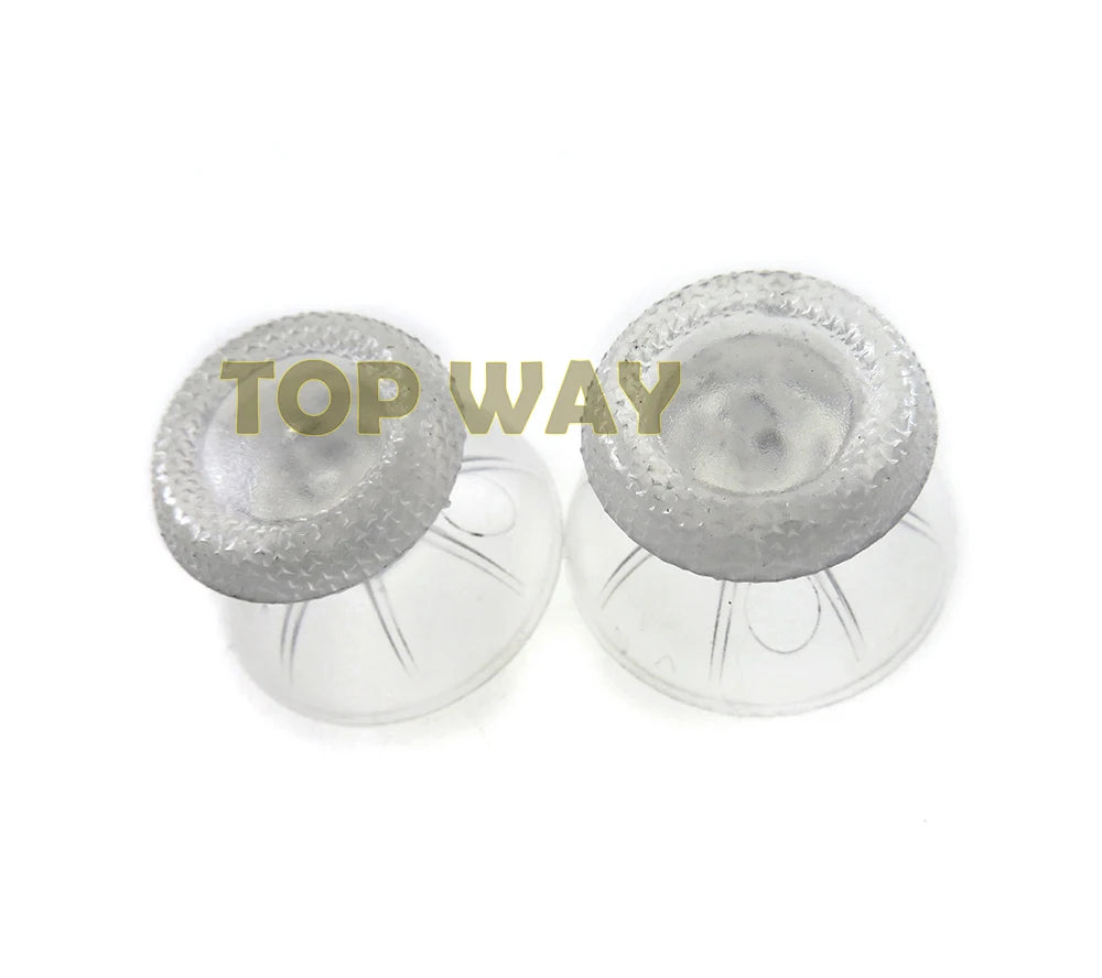 2pcs For Sony PS5 Playstation 5 Controller Thumbstick Cover Transparent Clear 3D Analog Joystick Stick Module Mushroom Cap