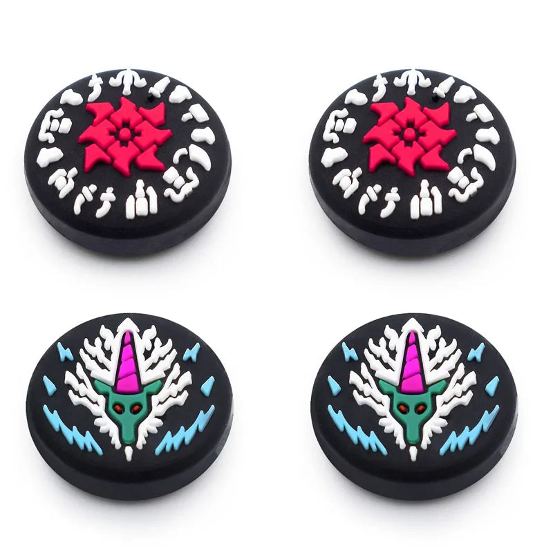 Thumb Stick Grip Cap Joycon Joystick Protective Cover For Monster Hunter RISE Switch Oled Joy-Con NS Lite Thumbstick Case