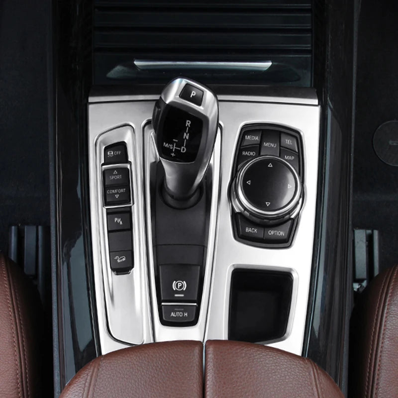 Chrome Car Styling Interior Button Panel Decoration Cover Tr