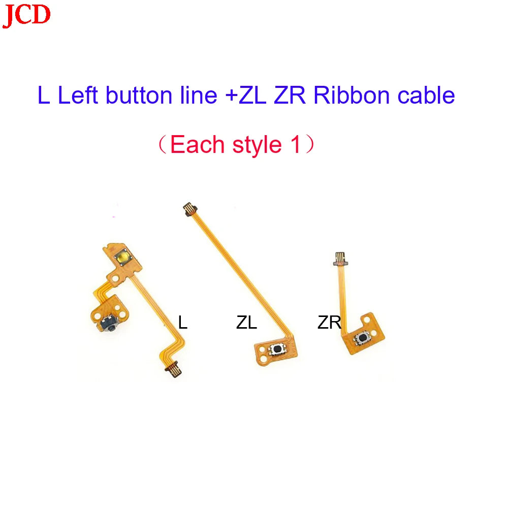 JCD ZL L SL ZL ZR L Left Right Shoulder Trigger Buttons Flex Cable for Nintend Switch NS Console Analog Joystick / Screw Tool