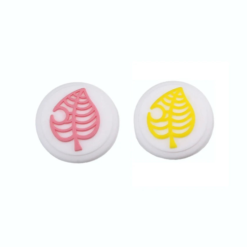Animal Crossing Blue Leaf Thumb Stick Grip Cap Joystick Cover For Nintend Switch Lite Joy-Con Controller Gamepad Thumbstick Case