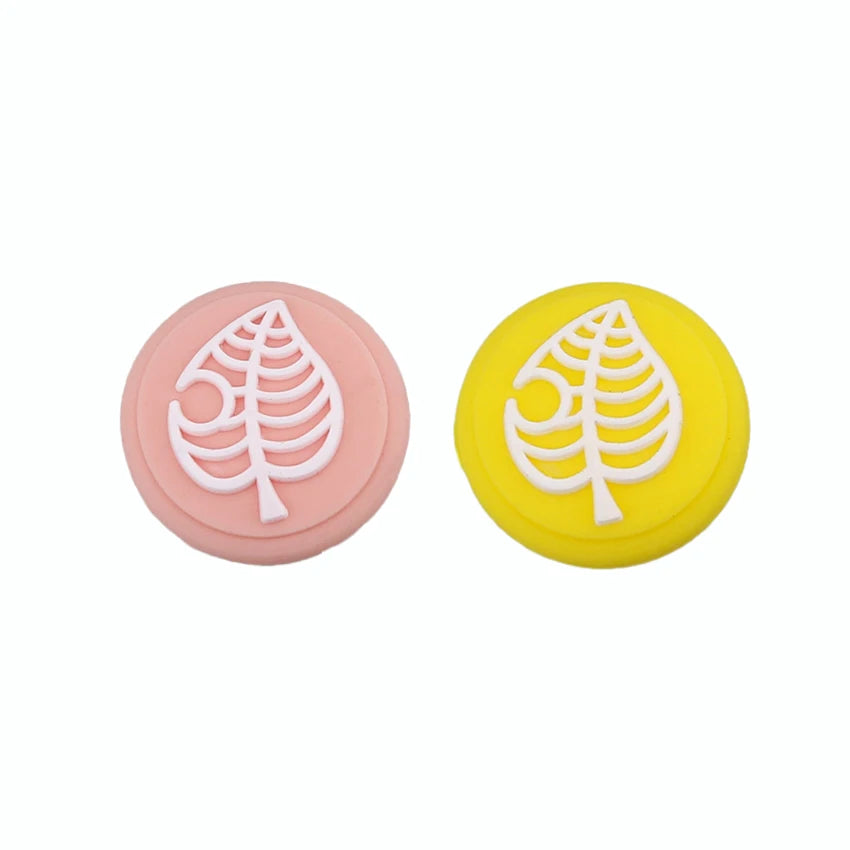 Animal Crossing Blue Leaf Thumb Stick Grip Cap Joystick Cover For Nintend Switch Lite Joy-Con Controller Gamepad Thumbstick Case