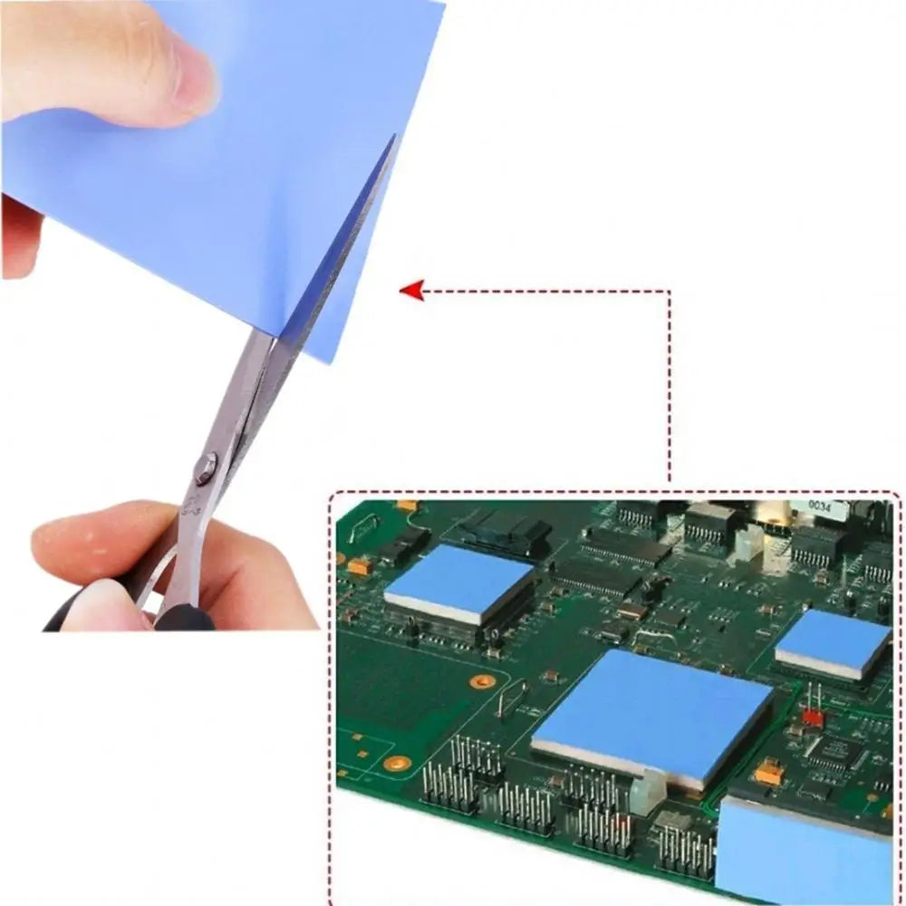 2 Pieces 100x100mm Thermal Pad 0.5mm/1mm/1.5mm/2mm/2.5mm/3mm