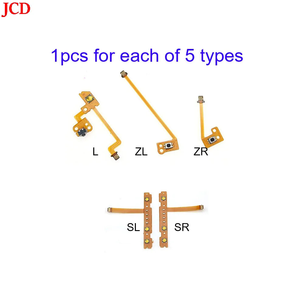 JCD ZL L SL ZL ZR L Left Right Shoulder Trigger Buttons Flex Cable for Nintend Switch NS Console Analog Joystick / Screw Tool