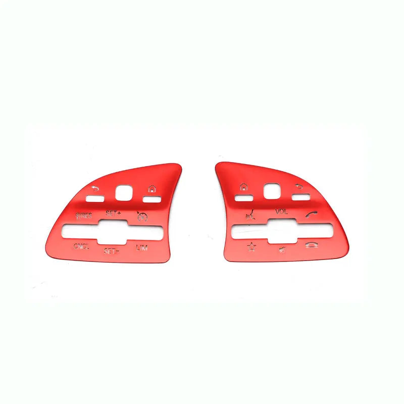 For Mercedes Benz A B C E CLA GLE GLC CLS GLS GLB Class W177 W205 W213 C118 W167 Car Sticker Steering Wheel Button Trim Cover