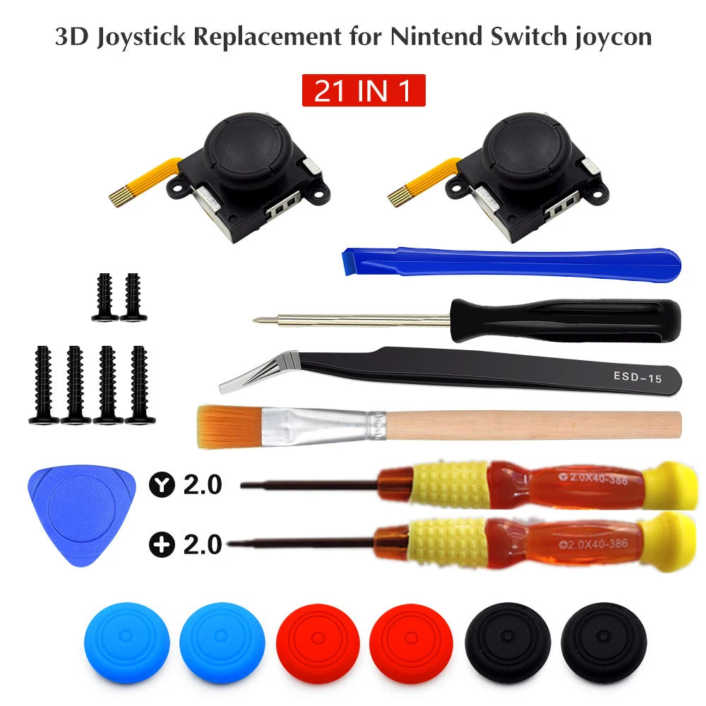 for Joycon Joystick Replacement 4 Pack for Fix Drift Nintendo Switch Joy-Con Controller & Switch Lite Joystick Replacement