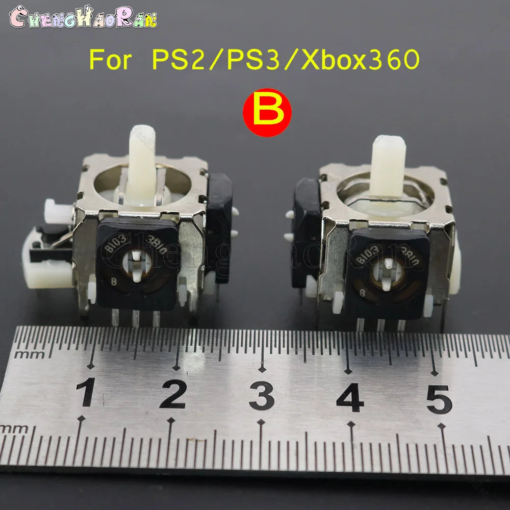 2 Pcs For PS5 PS4 PRO Slim PS2 PS3 Controller 3D Rocker Joystick Axis Analog Sensor Repair Parts Accessories Switch Pro Gamepad