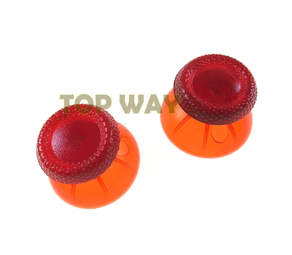 2pcs For Sony PS5 Playstation 5 Controller Thumbstick Cover Transparent Clear 3D Analog Joystick Stick Module Mushroom Cap