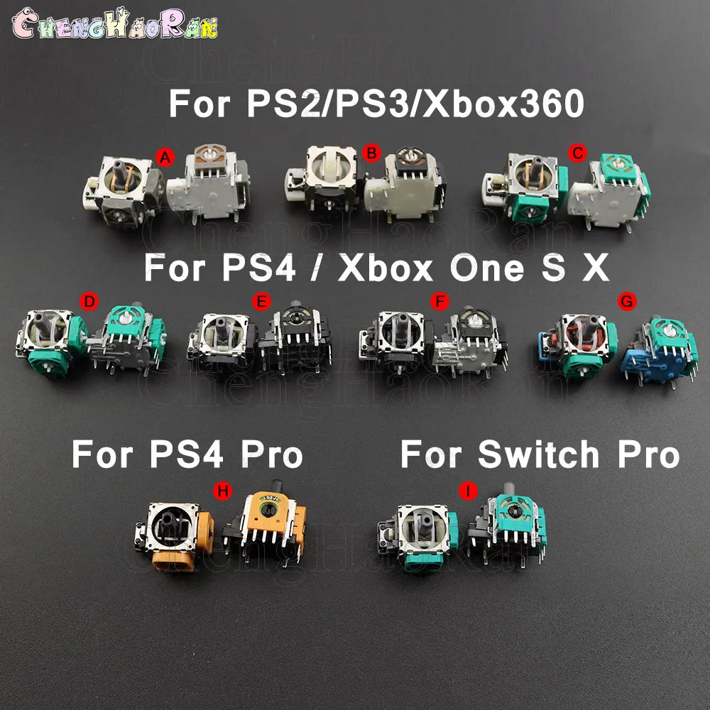 2 Pcs For PS5 PS4 PRO Slim PS2 PS3 Controller 3D Rocker Joys