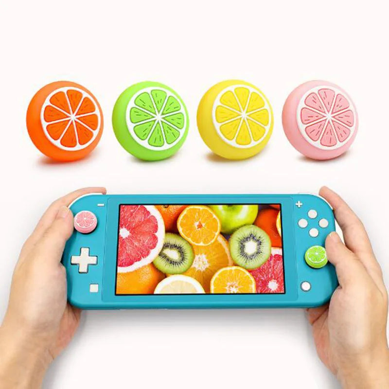 Silicone Soft Lemon Fruit Thumb Stick Grip Cap Joystick Cove