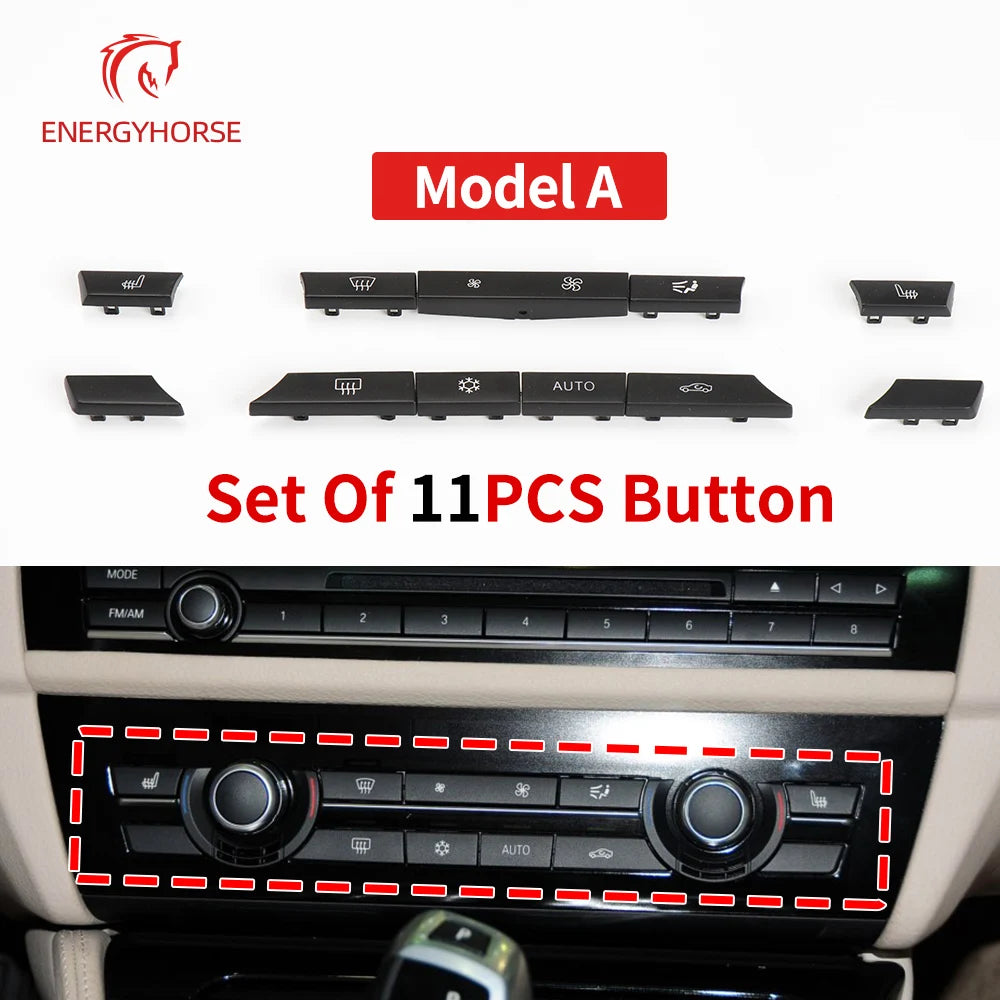 Car Console Dash Air Conditioner Switch Buttons Key Caps Rep