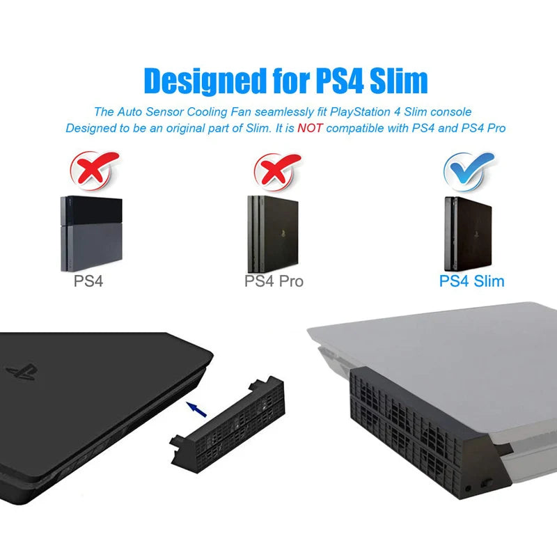 Temperature Control Cooling Fan Heat Exhauster for Sony Ps4 