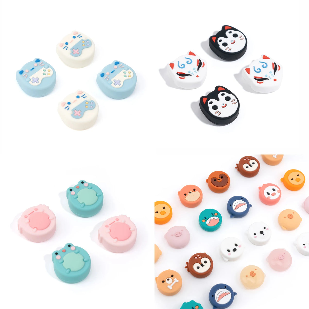 Frog Fox Cat Thumb Stick Grip Cap Joystick Protective Cover 