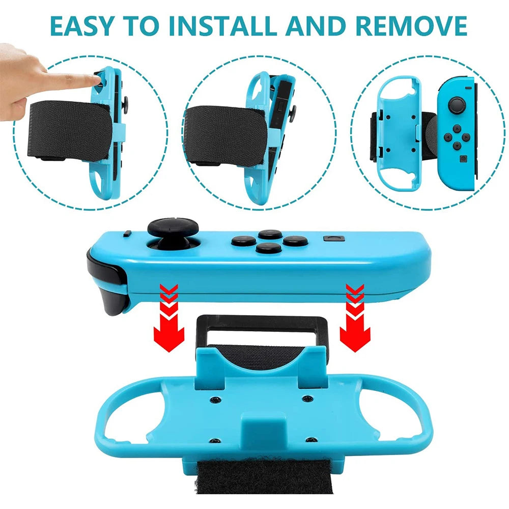 1 Pair Just Dance Band Adjustable Joy-Con Controller Elastic