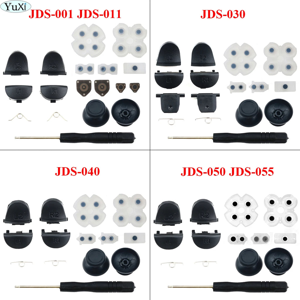 YuXi R2 L2 L1 R1 Trigger Buttons Mod Kit PS4 Pro Slim JDS JD