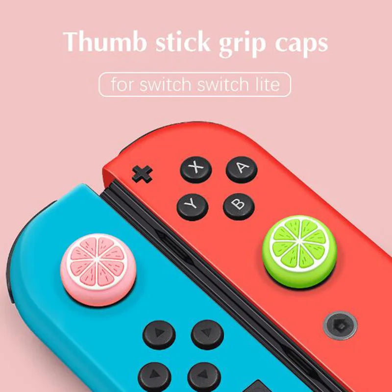 Silicone Soft Lemon Fruit Thumb Stick Grip Cap Joystick Cove