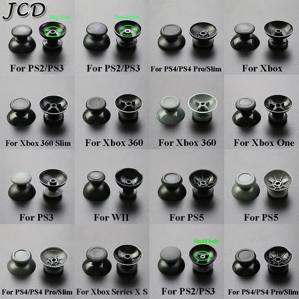 JCD 10PCS Replacement 3D Analog Thumbstick Thumb Stick Mushr
