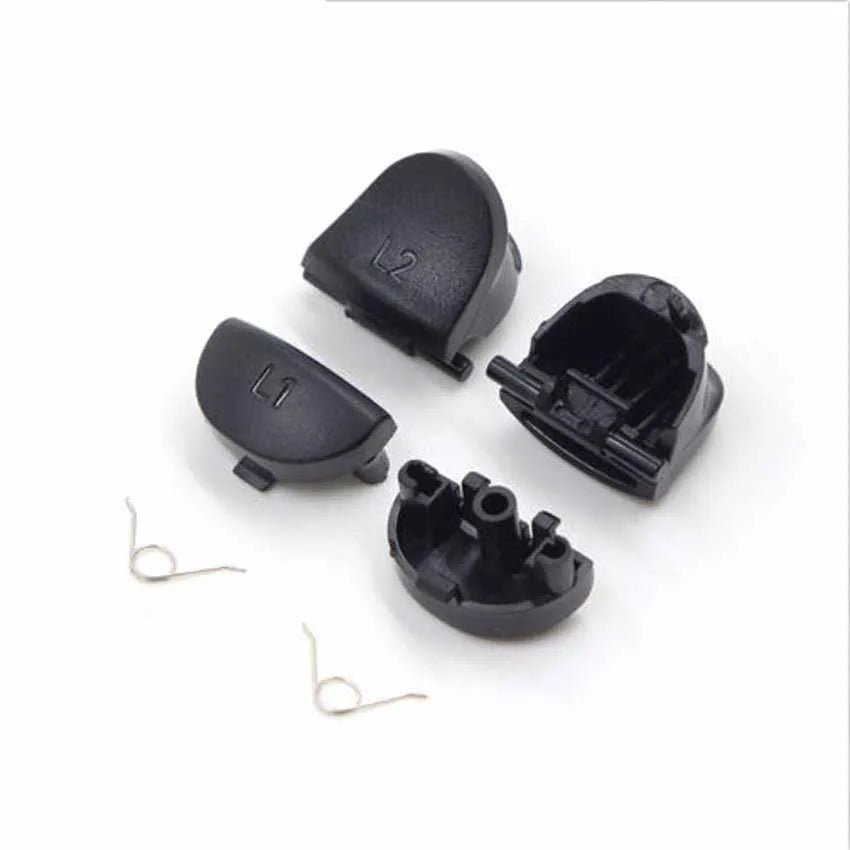 JCD For PS4 JDM-001 / 011 Controller L1 R1 L2 R2 Trigger Buttons 3D Analog Stick + Conductive Rubber Button Screwdriver Kit