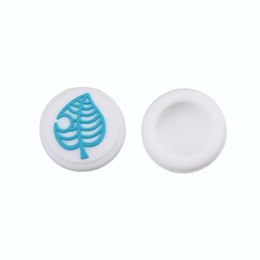 Animal Crossing Blue Leaf Thumb Stick Grip Cap Joystick Cover For Nintend Switch Lite Joy-Con Controller Gamepad Thumbstick Case