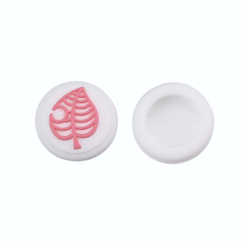 Animal Crossing Blue Leaf Thumb Stick Grip Cap Joystick Cover For Nintend Switch Lite Joy-Con Controller Gamepad Thumbstick Case
