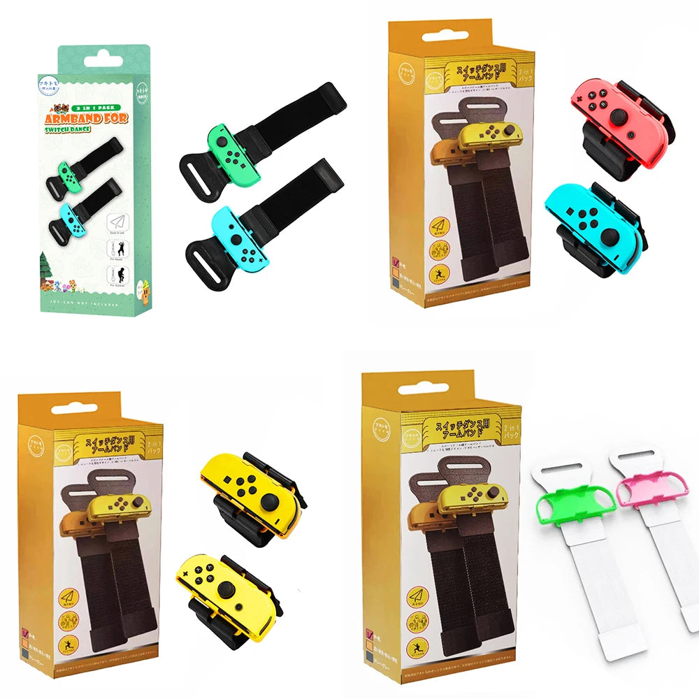 1 Pair Just Dance Band Adjustable Joy-Con Controller Elastic