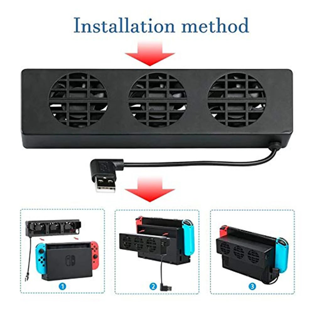 Cooling Fan for Nintendo Switch NS Original Stand Game Conso