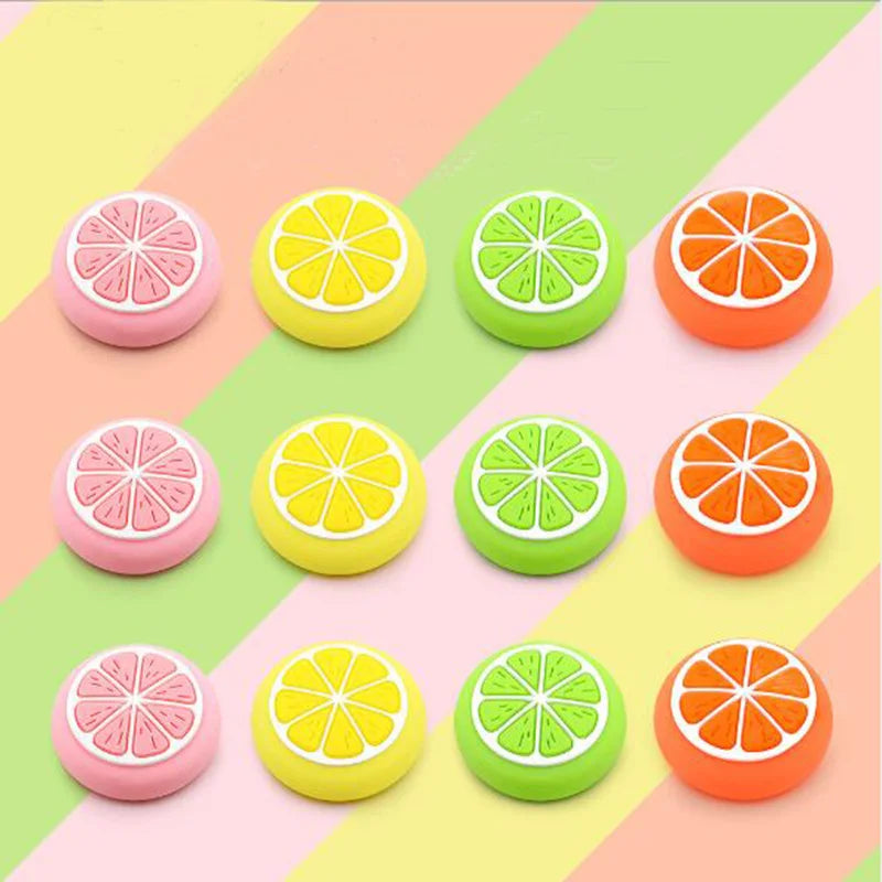 Silicone Soft Lemon Fruit Thumb Stick Grip Cap Joystick Cove