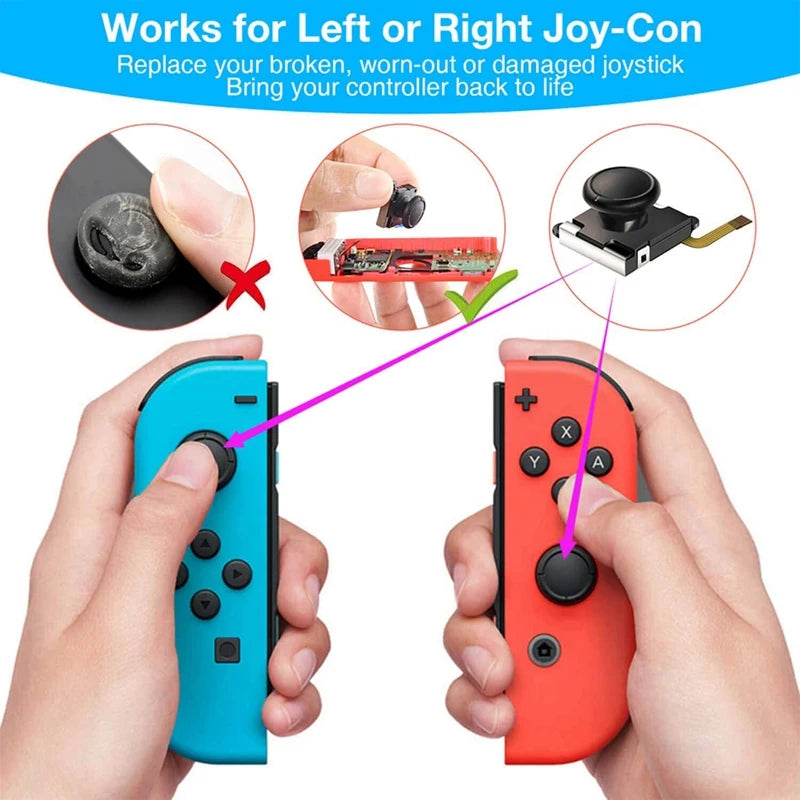 25In1 Joycon Joystick Replacement Kit for Nintendo Switch Ns