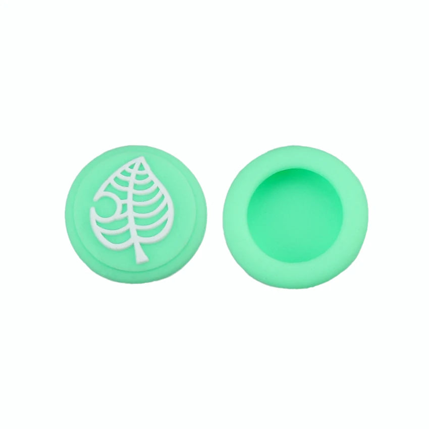 Animal Crossing Blue Leaf Thumb Stick Grip Cap Joystick Cover For Nintend Switch Lite Joy-Con Controller Gamepad Thumbstick Case