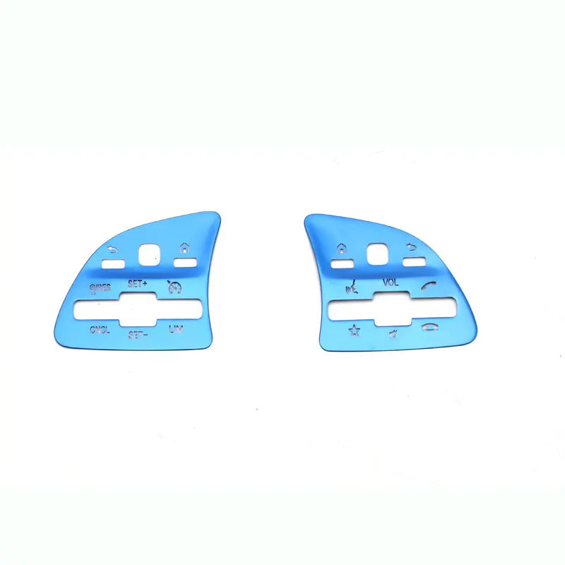 For Mercedes Benz A B C E CLA GLE GLC CLS GLS GLB Class W177 W205 W213 C118 W167 Car Sticker Steering Wheel Button Trim Cover