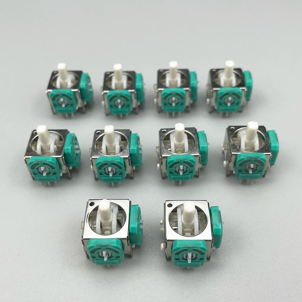 GSF For GameCube NGC Controller L+R 3D Analog Joysticks Replacement with Thumbstick Thumb Stick Cap Parts