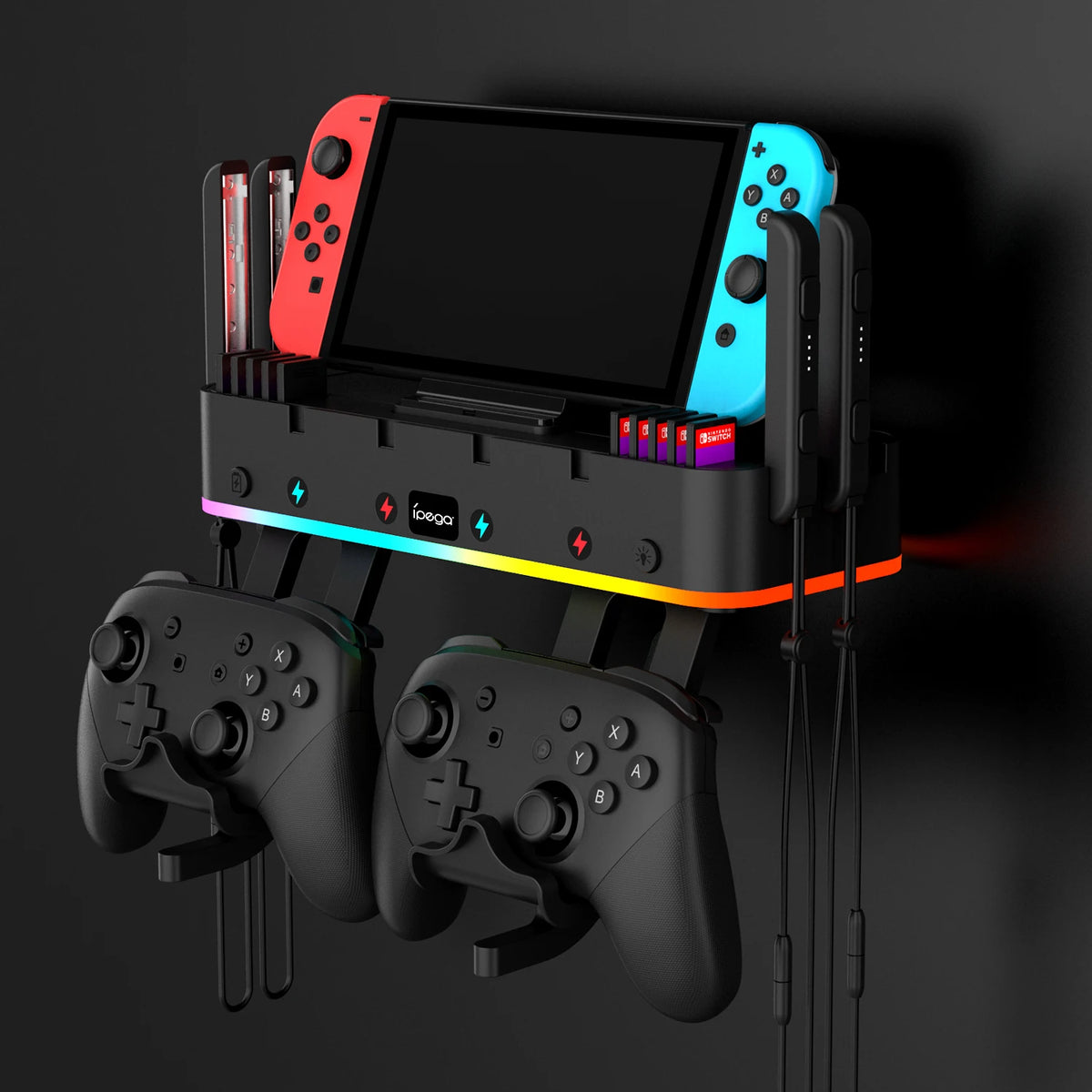 IPEGA PG-SW107 RGB Switch Wall Mount with Joy-Con Charger Sw