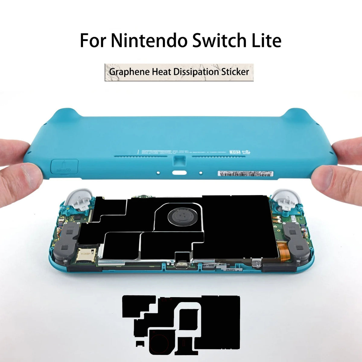 For Nintendo Switch Lite Console DIY Graphene Heat Dissipati