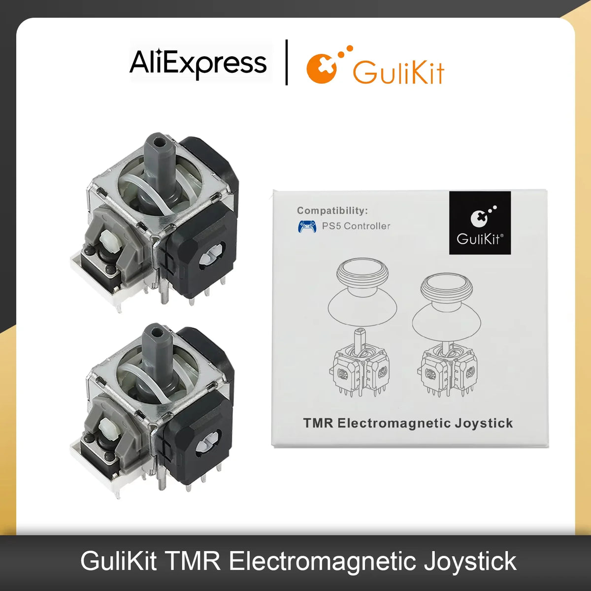 GuliKit Anti-Drift TMR Joystick for PS4 Xbox Series Gamepad 
