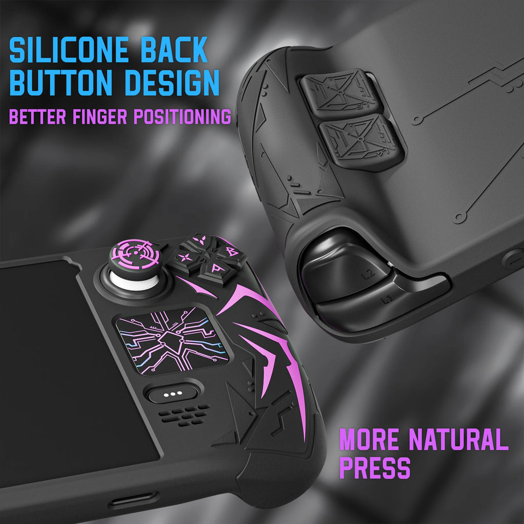 PlayVital Cyber Spider Silicone Case for Steam Deck OLED/LCD