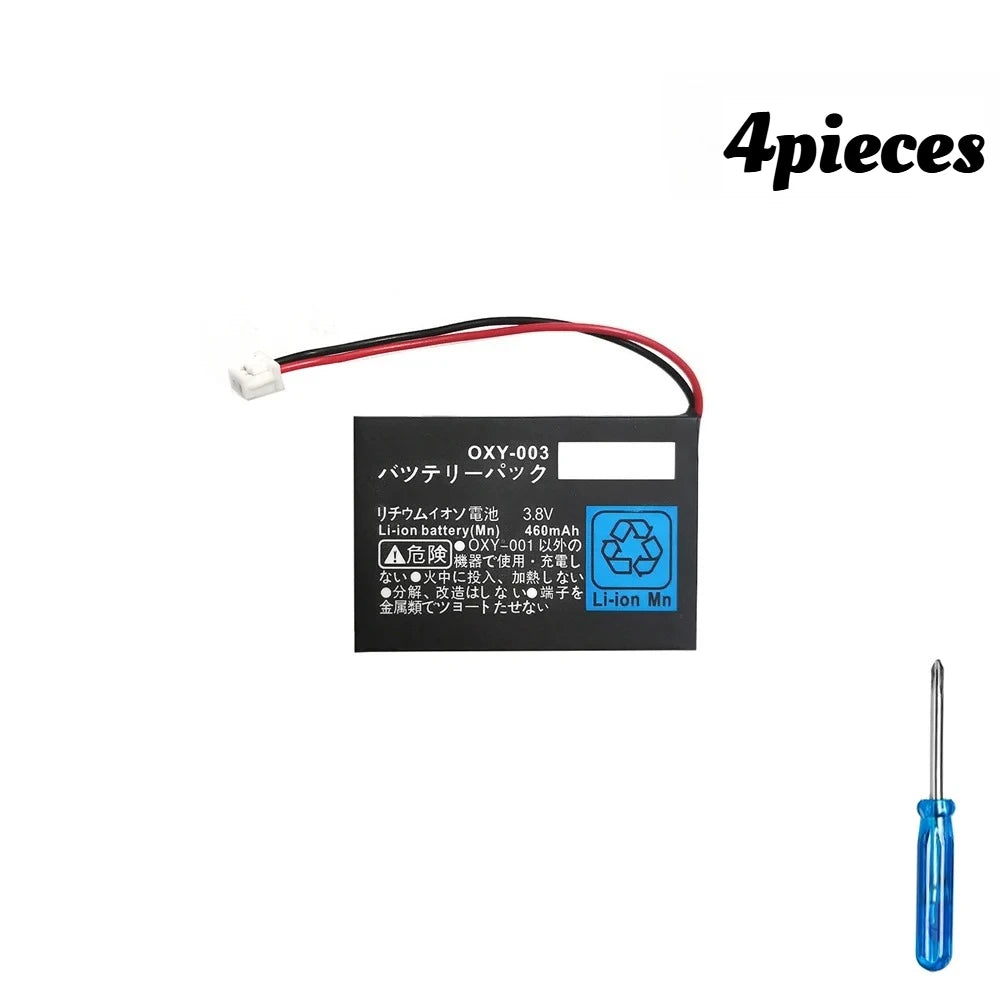 OXY-003 Battery for Nintendo GBM Game Boy Micro 460mAh 3.8V Rechargeable Lithium Battery Game Console Replacement Lipo cell